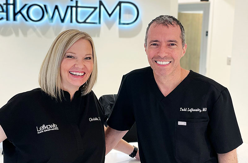 Dr Todd Leftkowitz and Lead Esthetician Christie Tull